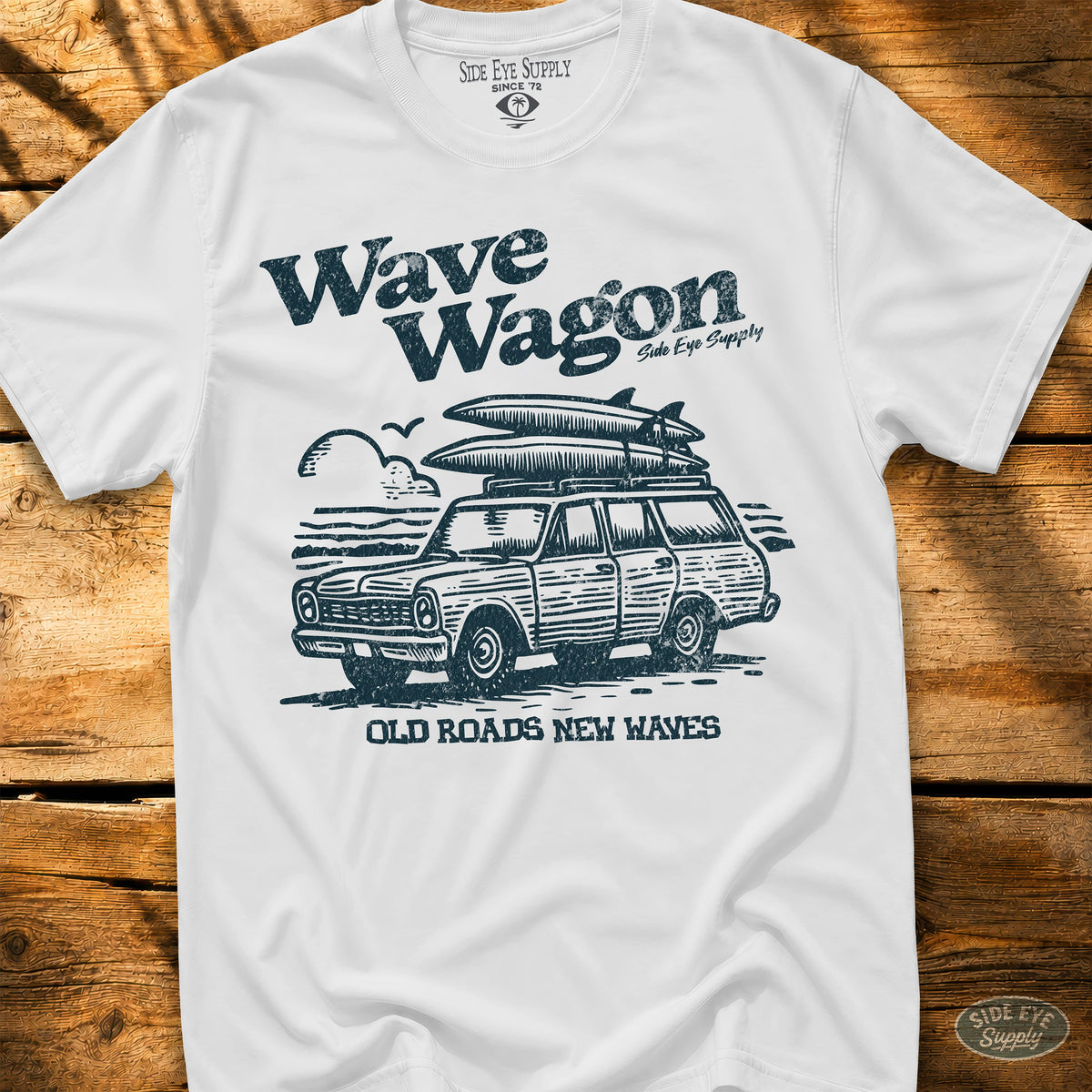 Wave Wagon White / S - by Side Eye Supply - Surf Beach Life Apparel