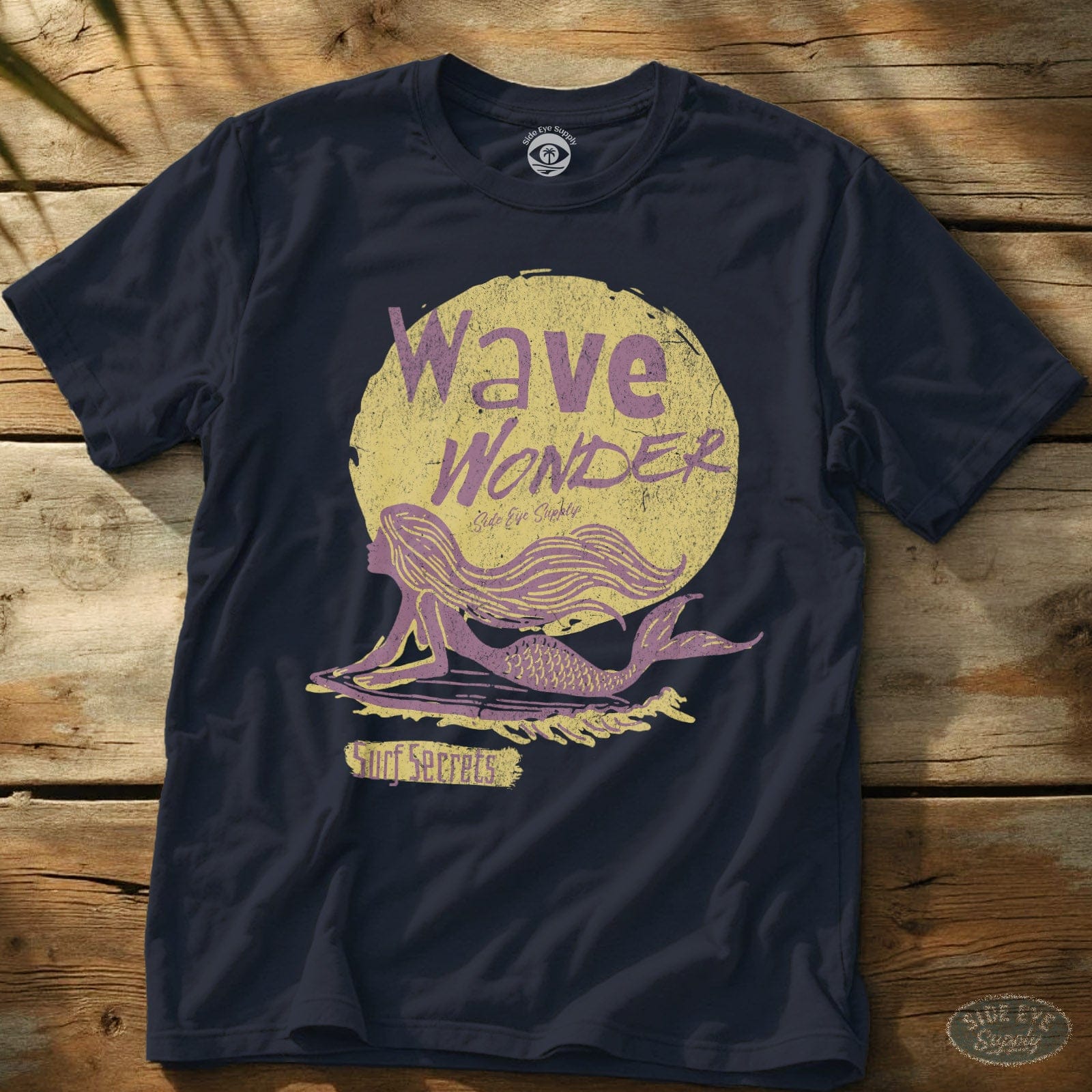 Wave Wonder Tee Navy / S - by Side Eye Supply - Surf Beach Life Apparel