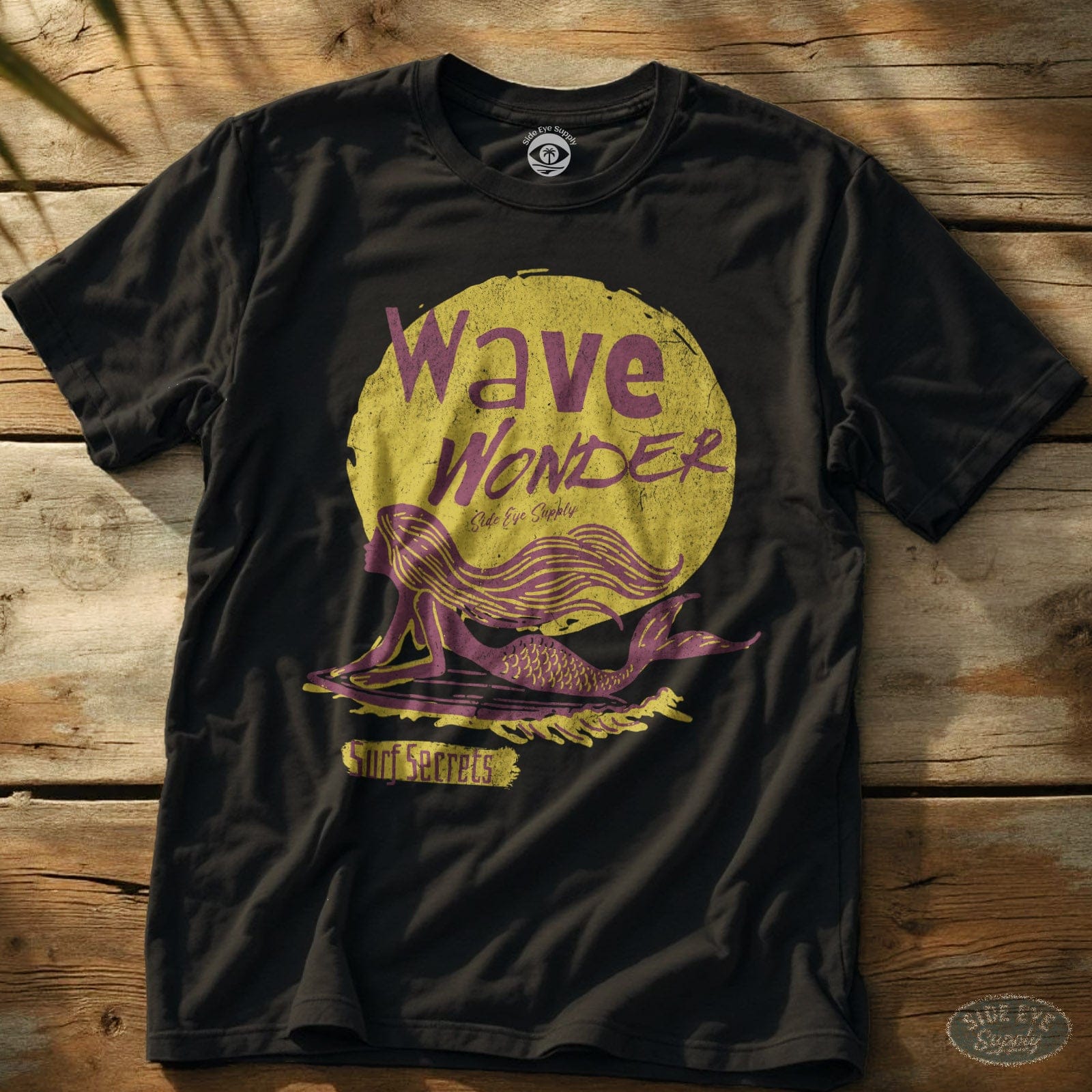 Wave Wonder Tee Black / S - by Side Eye Supply - Surf Beach Life Apparel