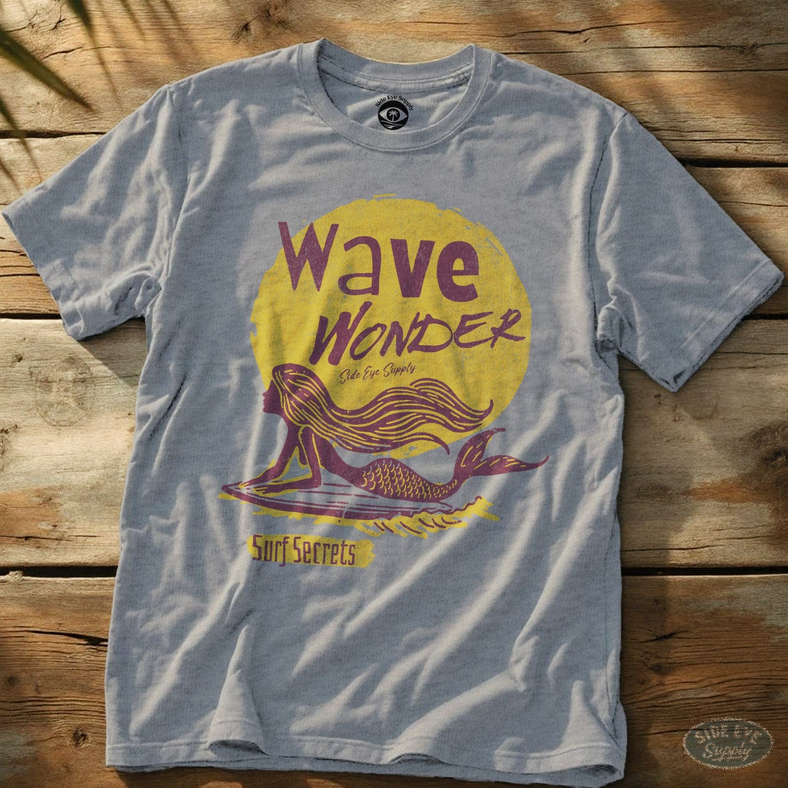 Wave Wonder Tee Sport Grey / S - by Side Eye Supply - Surf Beach Life Apparel