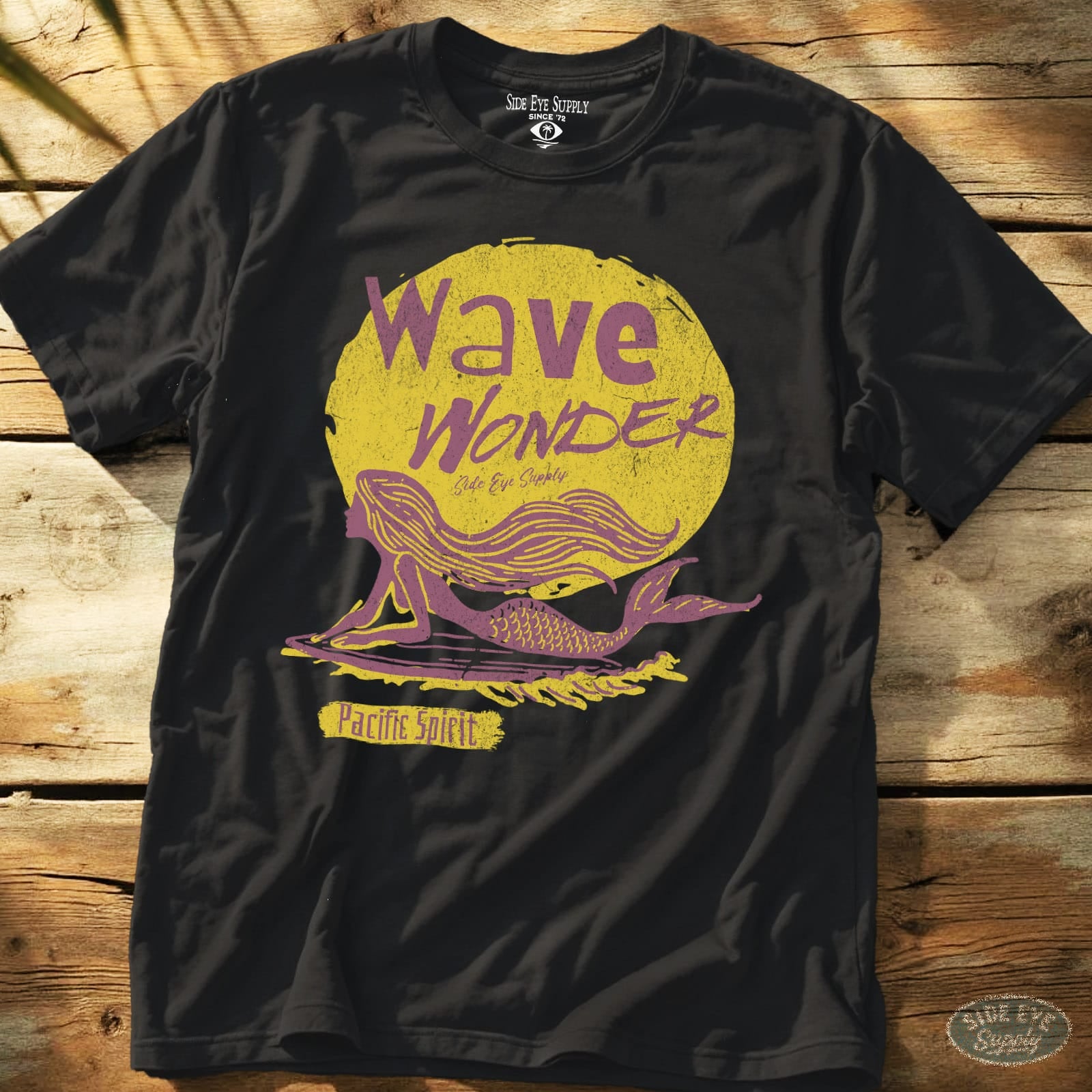 Wave Wonder Tee Black / S - by Side Eye Supply - Surf Beach Life Apparel
