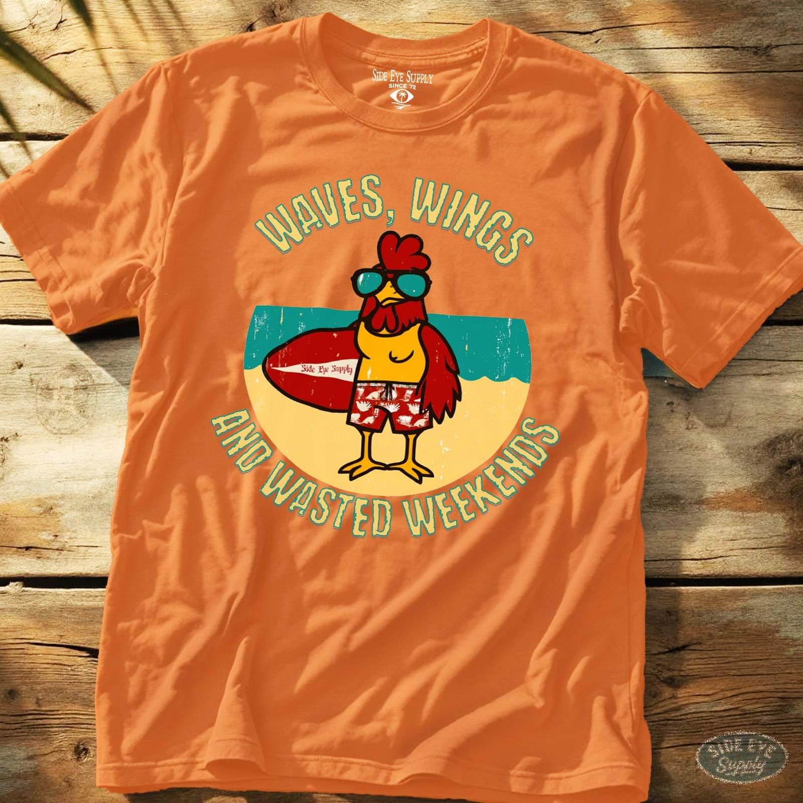 Waves and Wings Orange / S - by Side Eye Supply - Surf Beach Life Apparel
