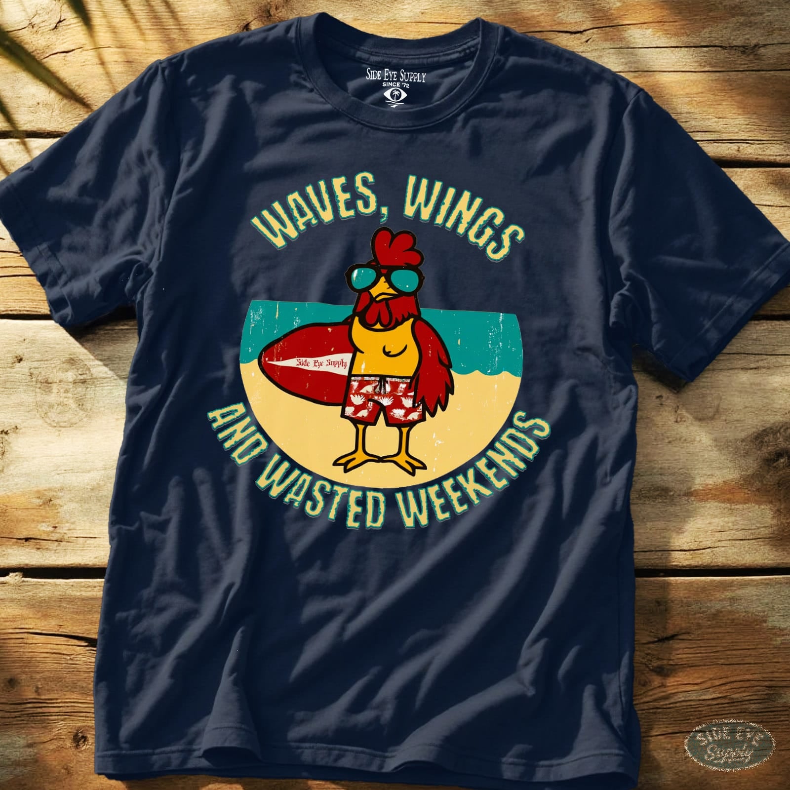 Waves and Wings Navy / S - by Side Eye Supply - Surf Beach Life Apparel