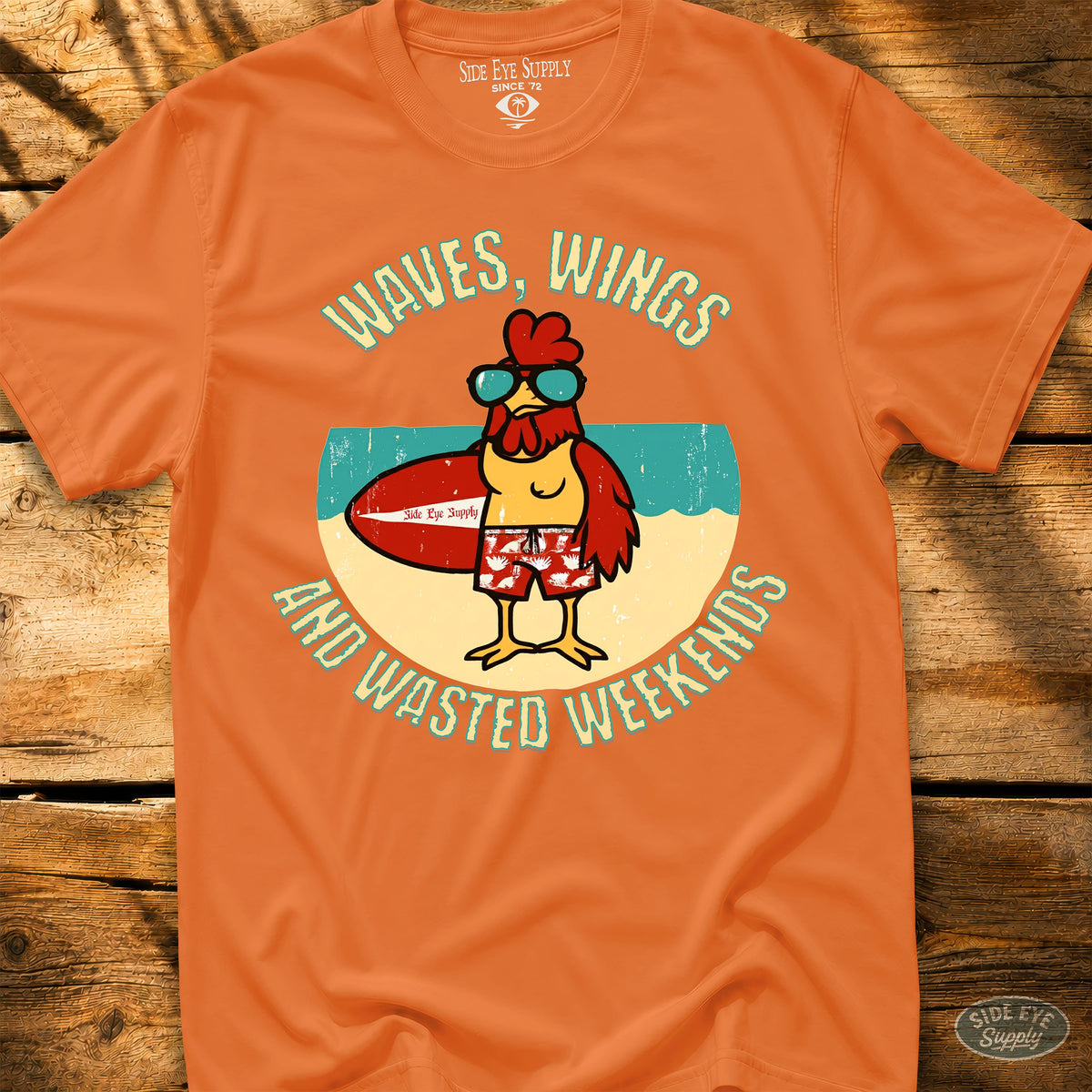 Waves and Wings Orange / S - by Side Eye Supply - Surf Beach Life Apparel