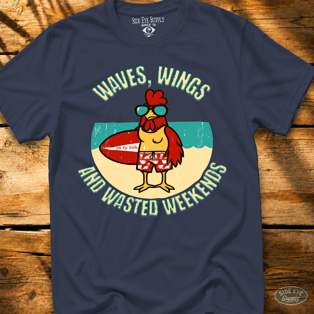 Waves and Wings Navy / S - by Side Eye Supply - Surf Beach Life Apparel