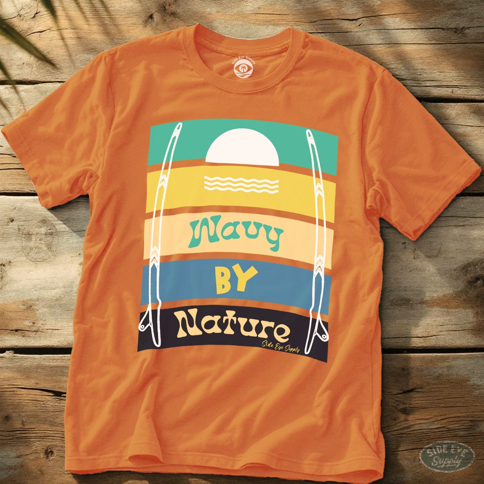 Wavy By Nature Tee Orange / S - by Side Eye Supply - Surf Beach Life Apparel