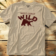 West Coast Wild Tee Sand / S - by Side Eye Supply - Surf Beach Life Apparel