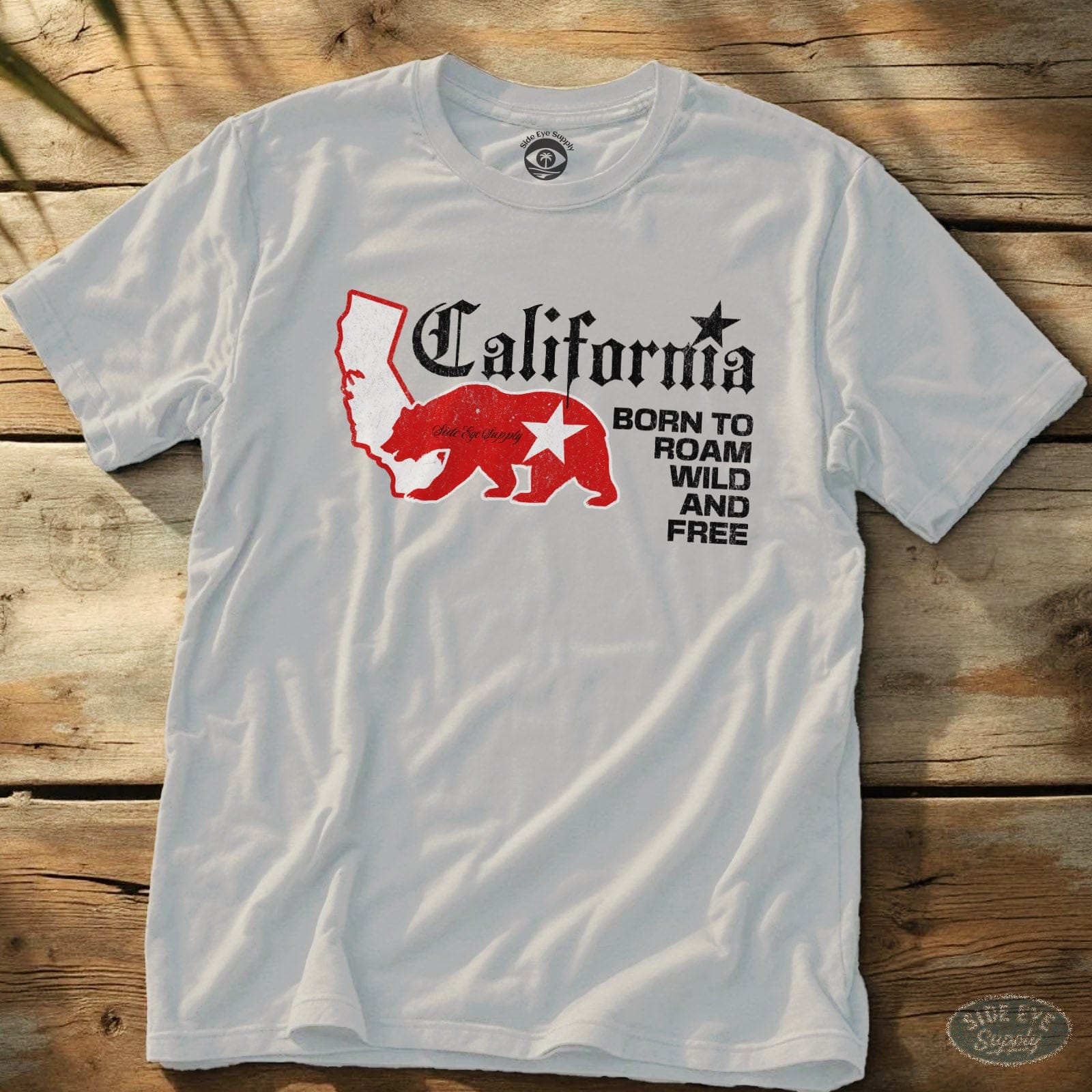 Wild and Free Tee White / S - by Side Eye Supply - Surf Beach Life Apparel