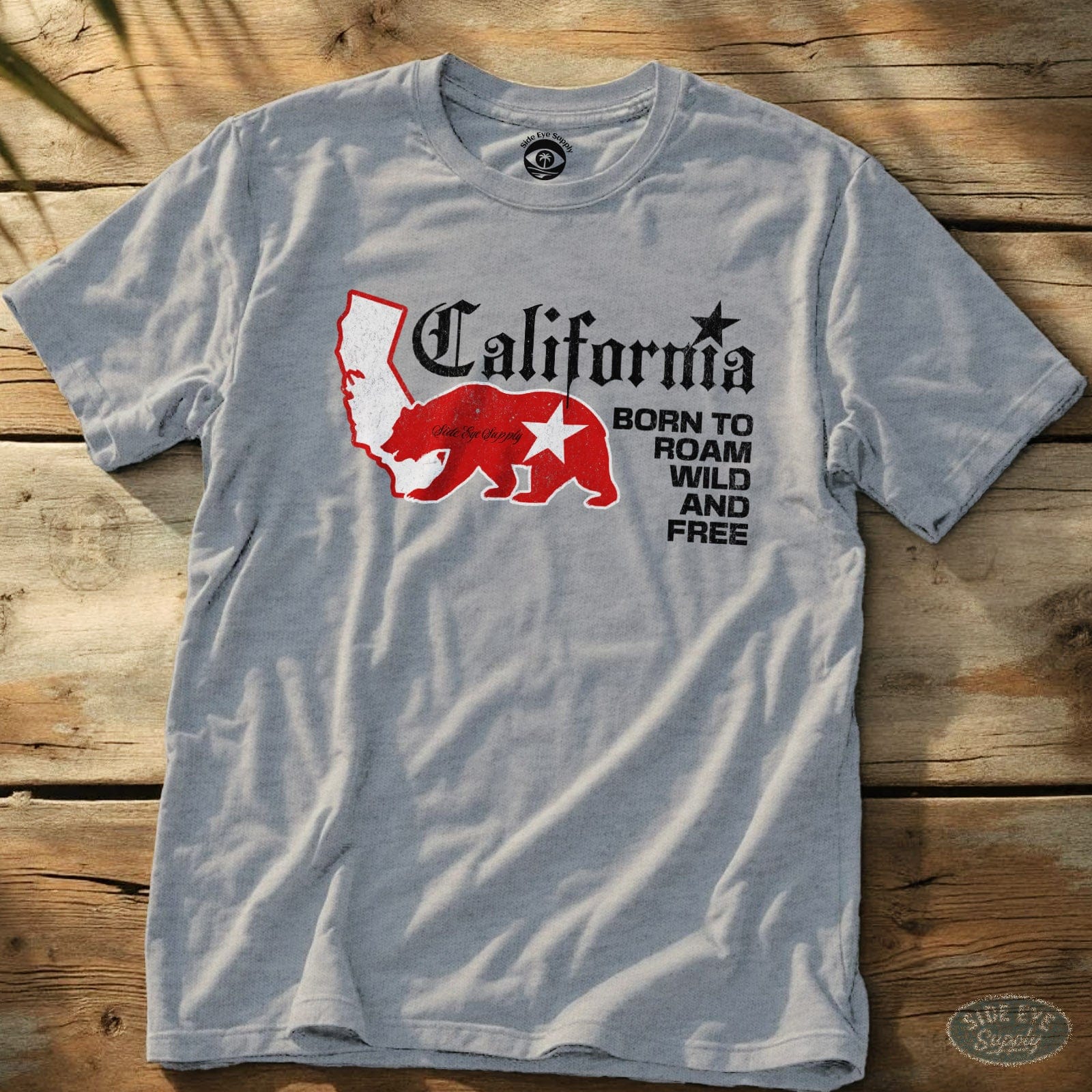 Wild and Free Tee Sport Grey / S - by Side Eye Supply - Surf Beach Life Apparel