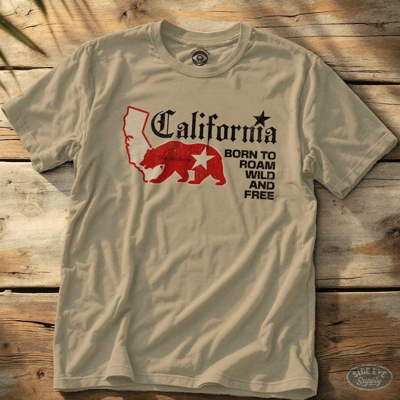 Wild and Free Tee Sand / S - by Side Eye Supply - Surf Beach Life Apparel