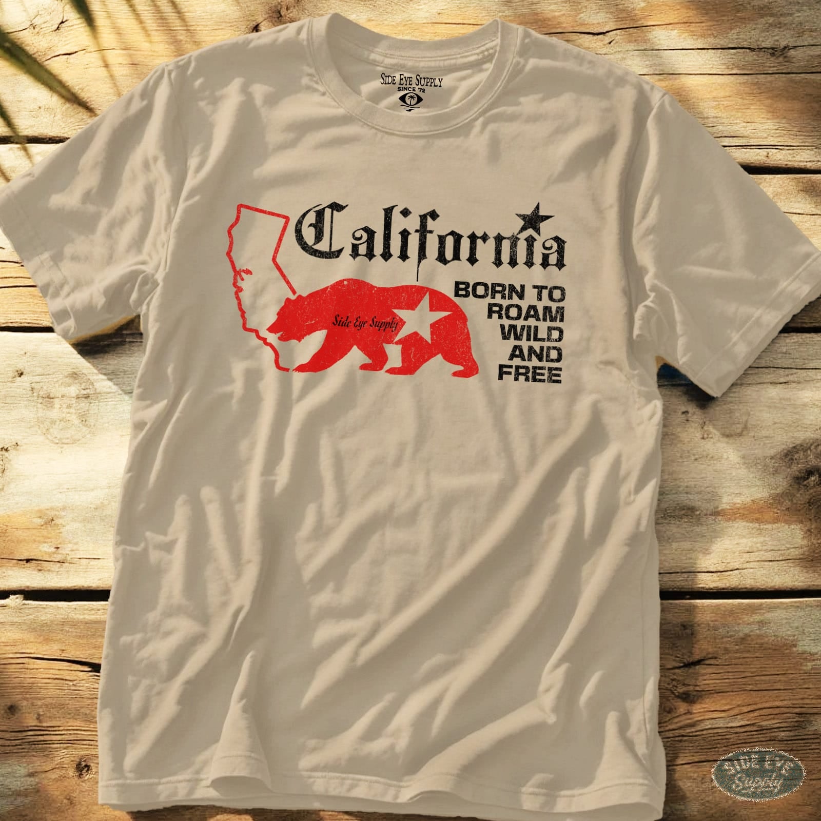 Wild and Free Tee Sand / S - by Side Eye Supply - Surf Beach Life Apparel