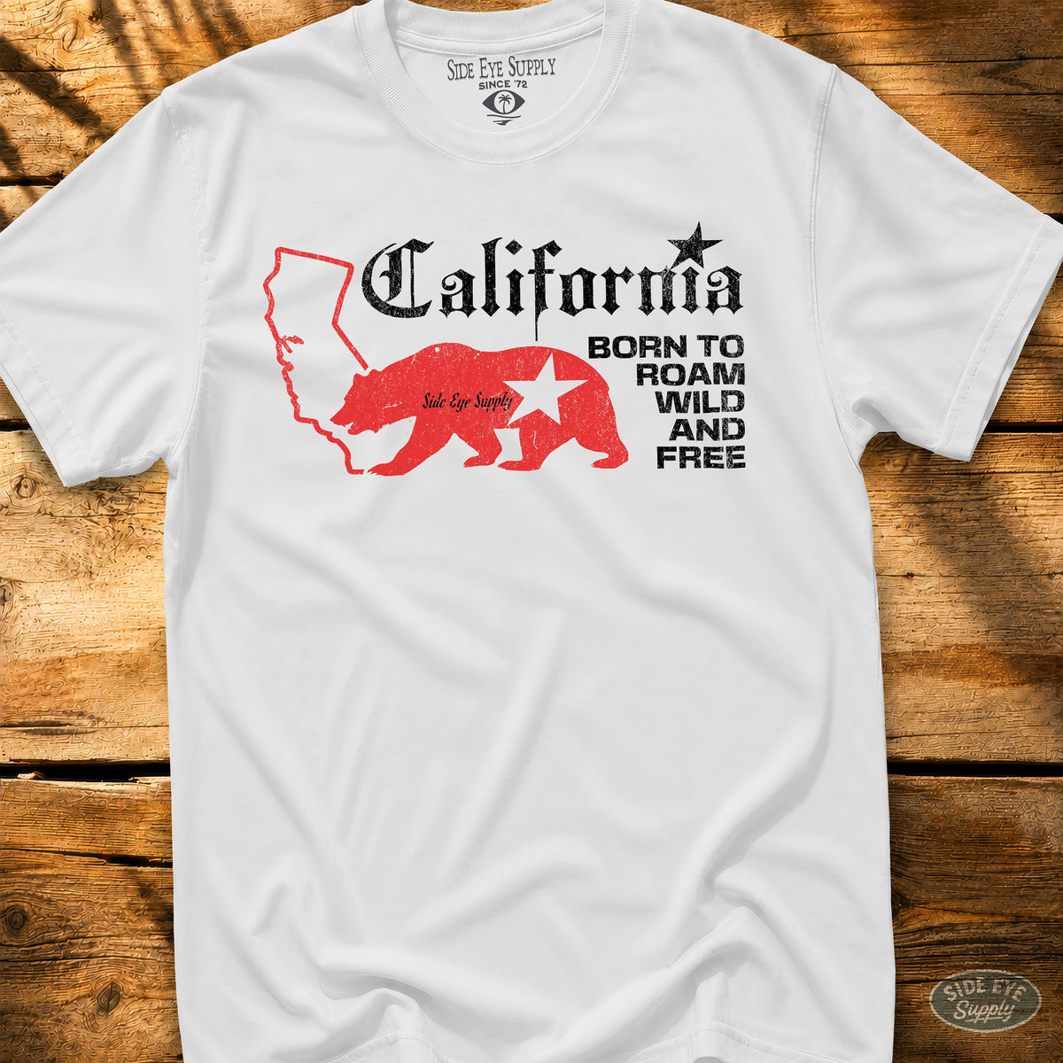 Wild and Free Tee White / S - by Side Eye Supply - Surf Beach Life Apparel