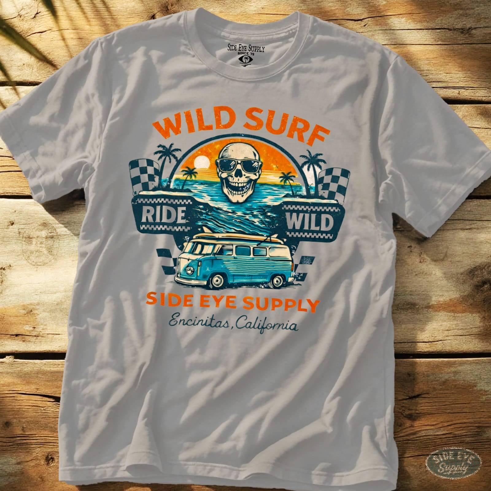 Wild Surf Tee Ice Grey / S - by Side Eye Supply - Surf Beach Life Apparel