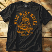 Wild West Waves Tee Black / S - by Side Eye Supply - Surf Beach Life Apparel