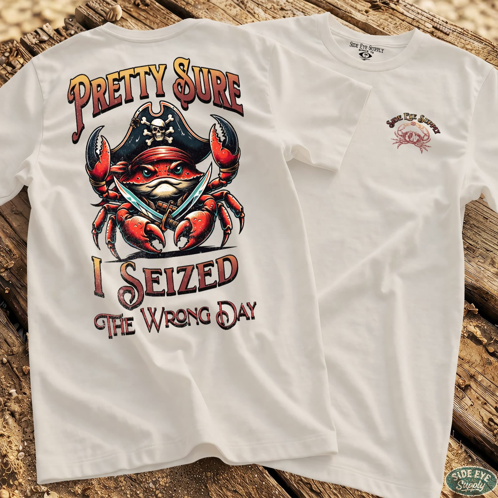 Wrong Day Tee White / S - by Side Eye Supply - Surf Beach Life Apparel