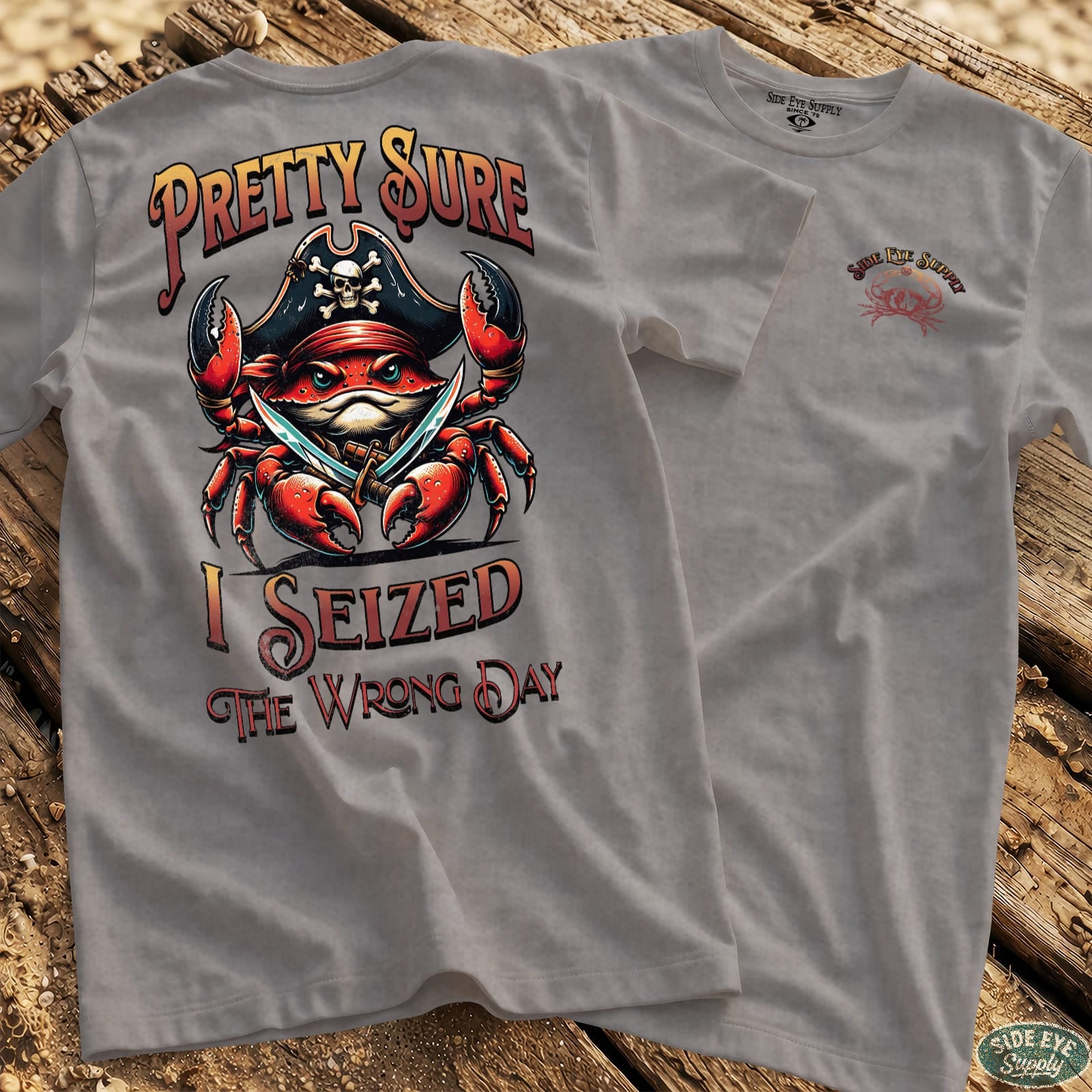 Wrong Day Tee Sport Grey / S - by Side Eye Supply - Surf Beach Life Apparel