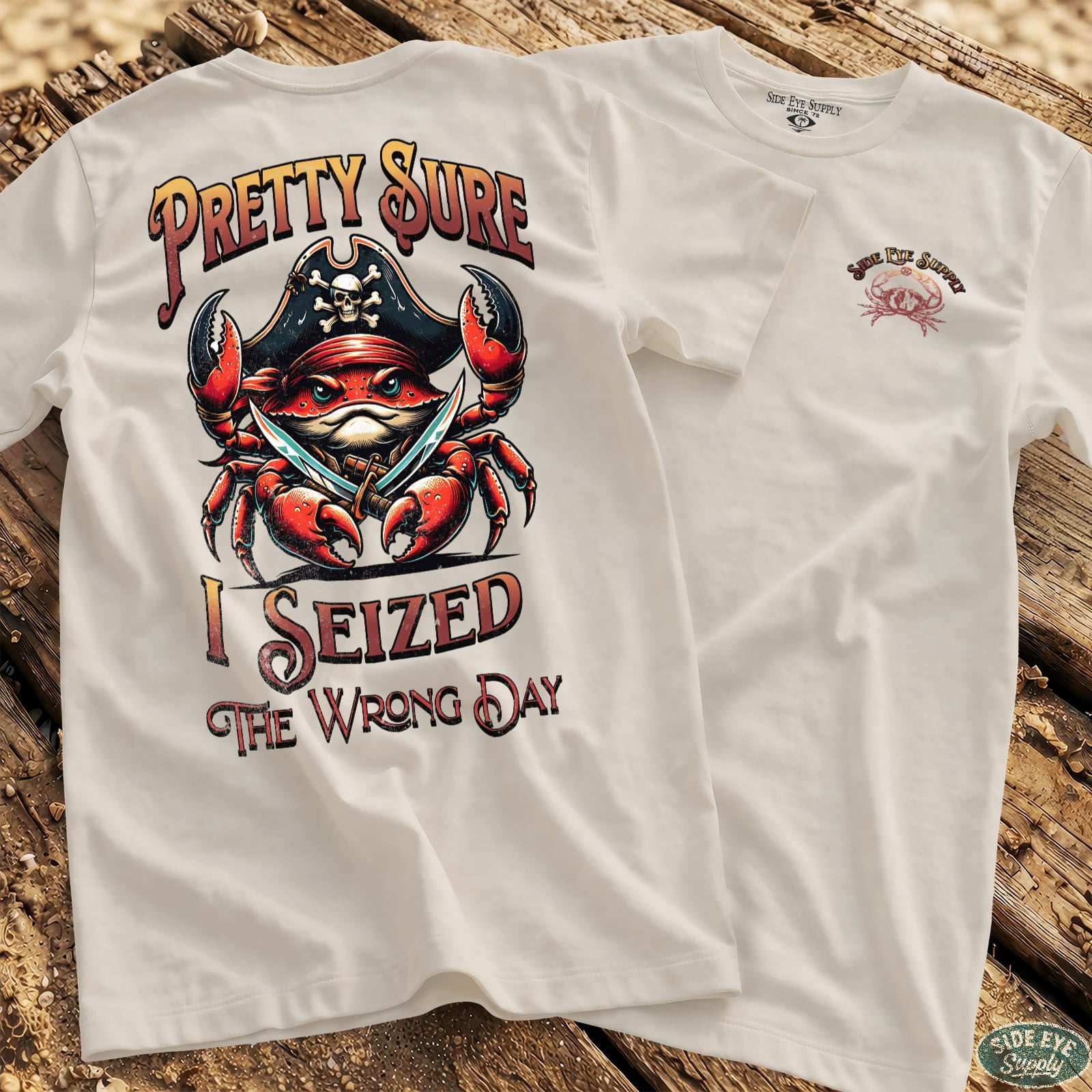 Wrong Day Tee White / S - by Side Eye Supply - Surf Beach Life Apparel