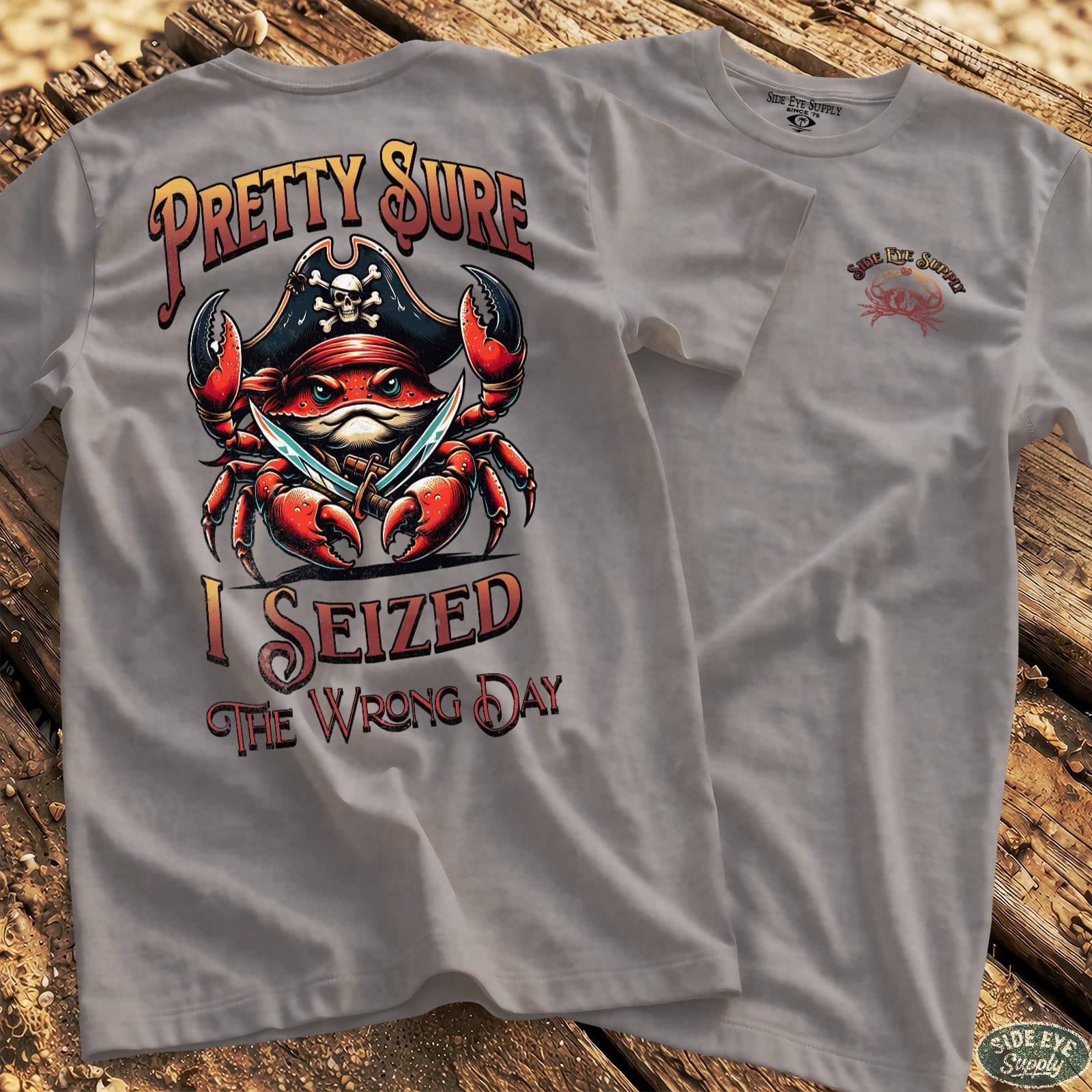 Wrong Day Tee Sport Grey / S - by Side Eye Supply - Surf Beach Life Apparel