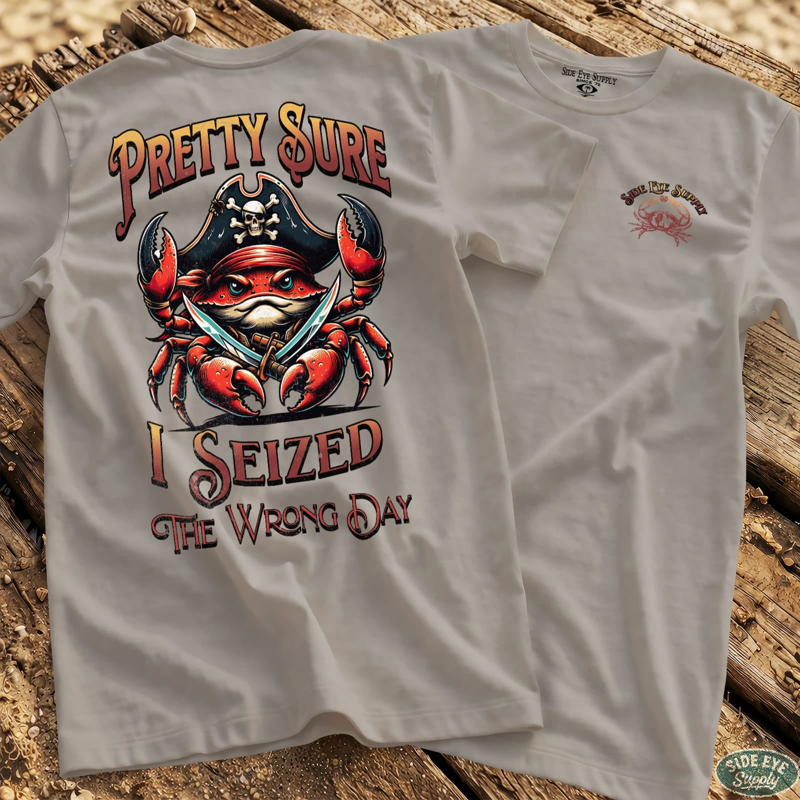 Wrong Day Tee Ice Grey / S - by Side Eye Supply - Surf Beach Life Apparel