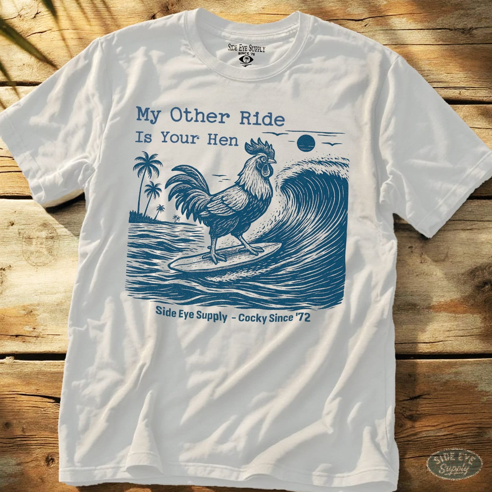 Your Hen Tee White / S - by Side Eye Supply - Surf Beach Life Apparel