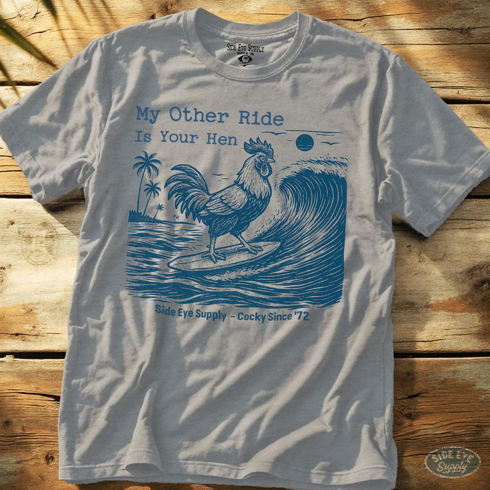 Your Hen Tee Sport Grey / S - by Side Eye Supply - Surf Beach Life Apparel