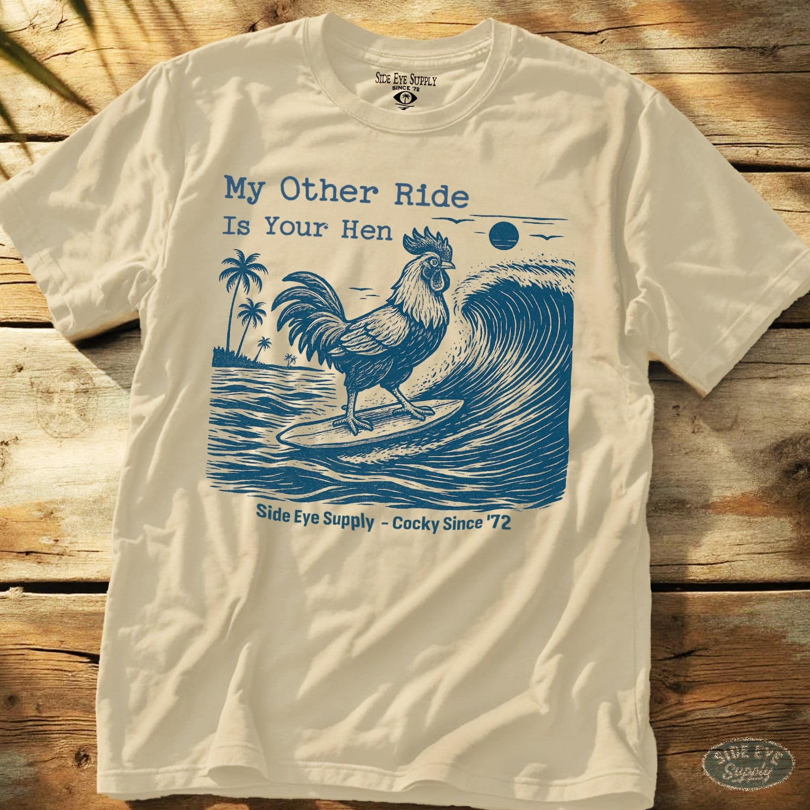 Your Hen Tee Natural / S - by Side Eye Supply - Surf Beach Life Apparel
