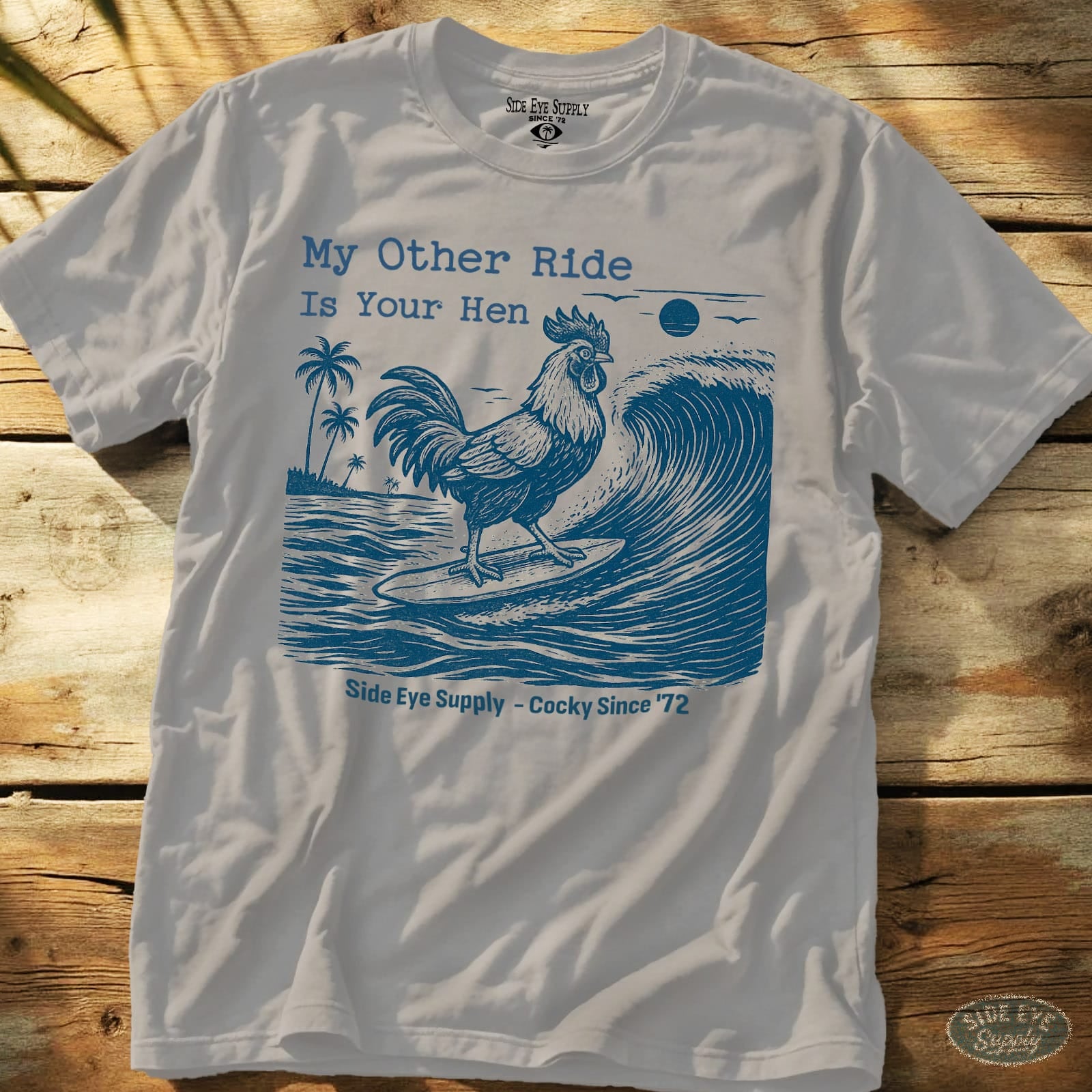 Your Hen Tee Ice Grey / S - by Side Eye Supply - Surf Beach Life Apparel