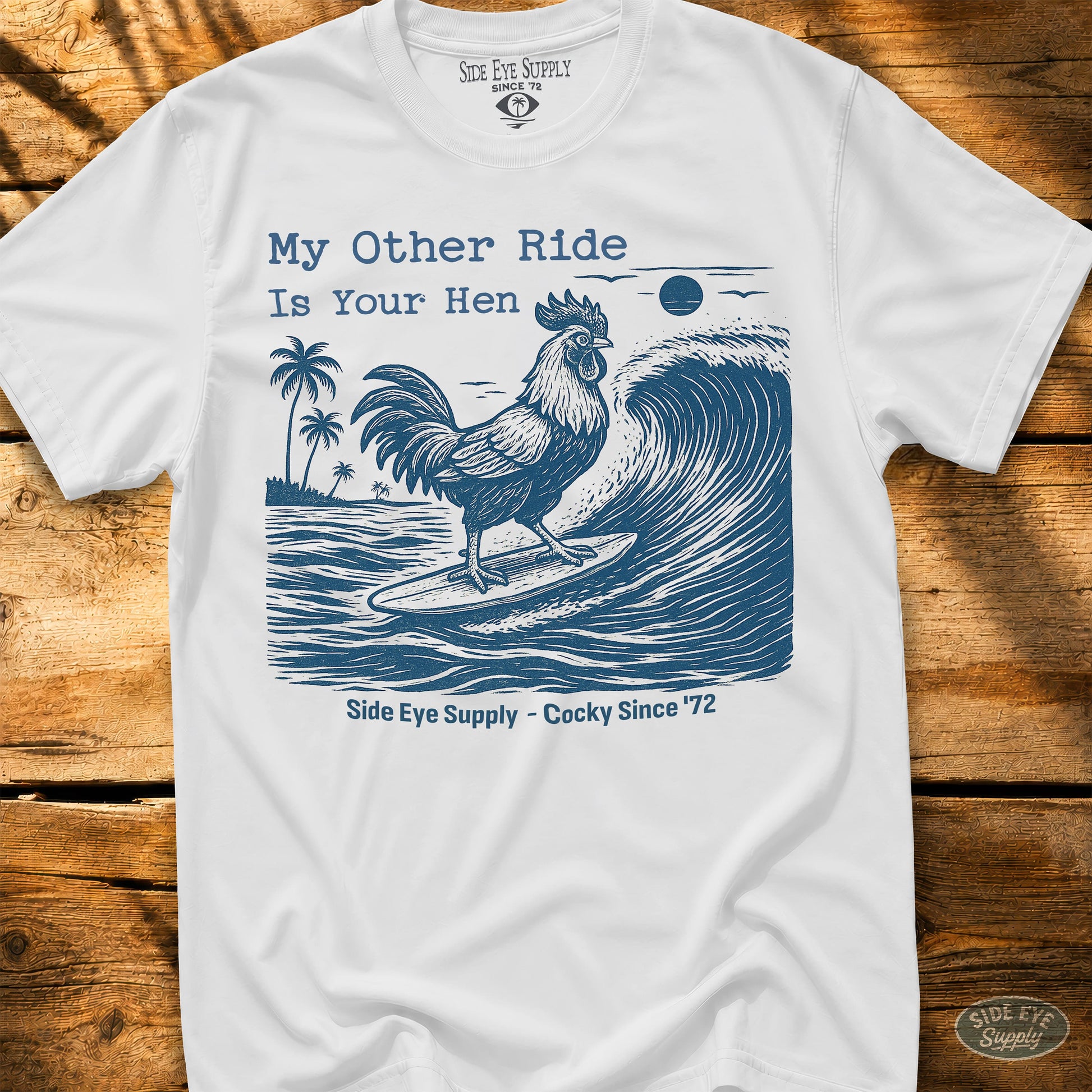 Your Hen Tee White / S - by Side Eye Supply - Surf Beach Life Apparel