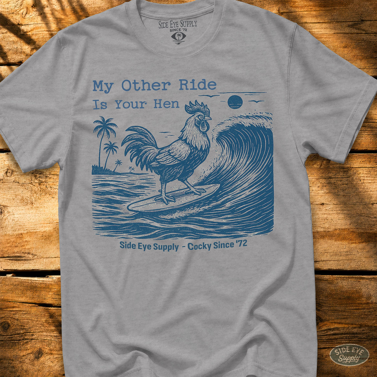 Your Hen Tee Sport Grey / S - by Side Eye Supply - Surf Beach Life Apparel