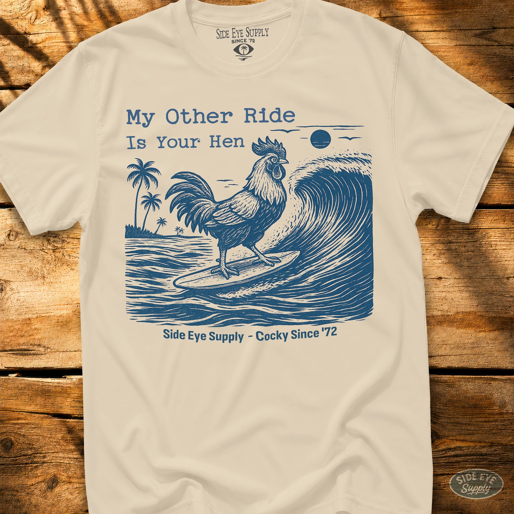 Your Hen Tee Natural / S - by Side Eye Supply - Surf Beach Life Apparel