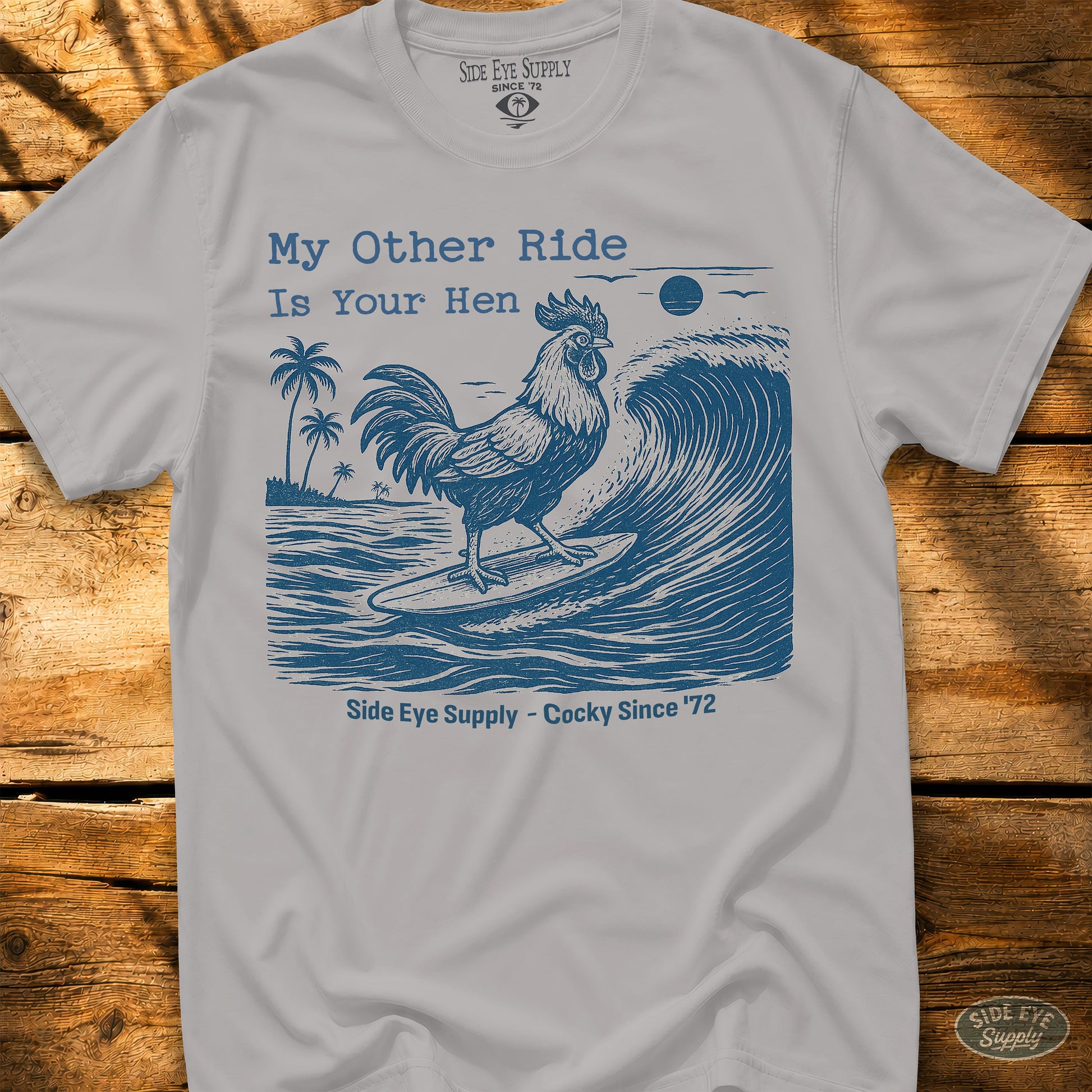 Your Hen Tee Ice Grey / S - by Side Eye Supply - Surf Beach Life Apparel