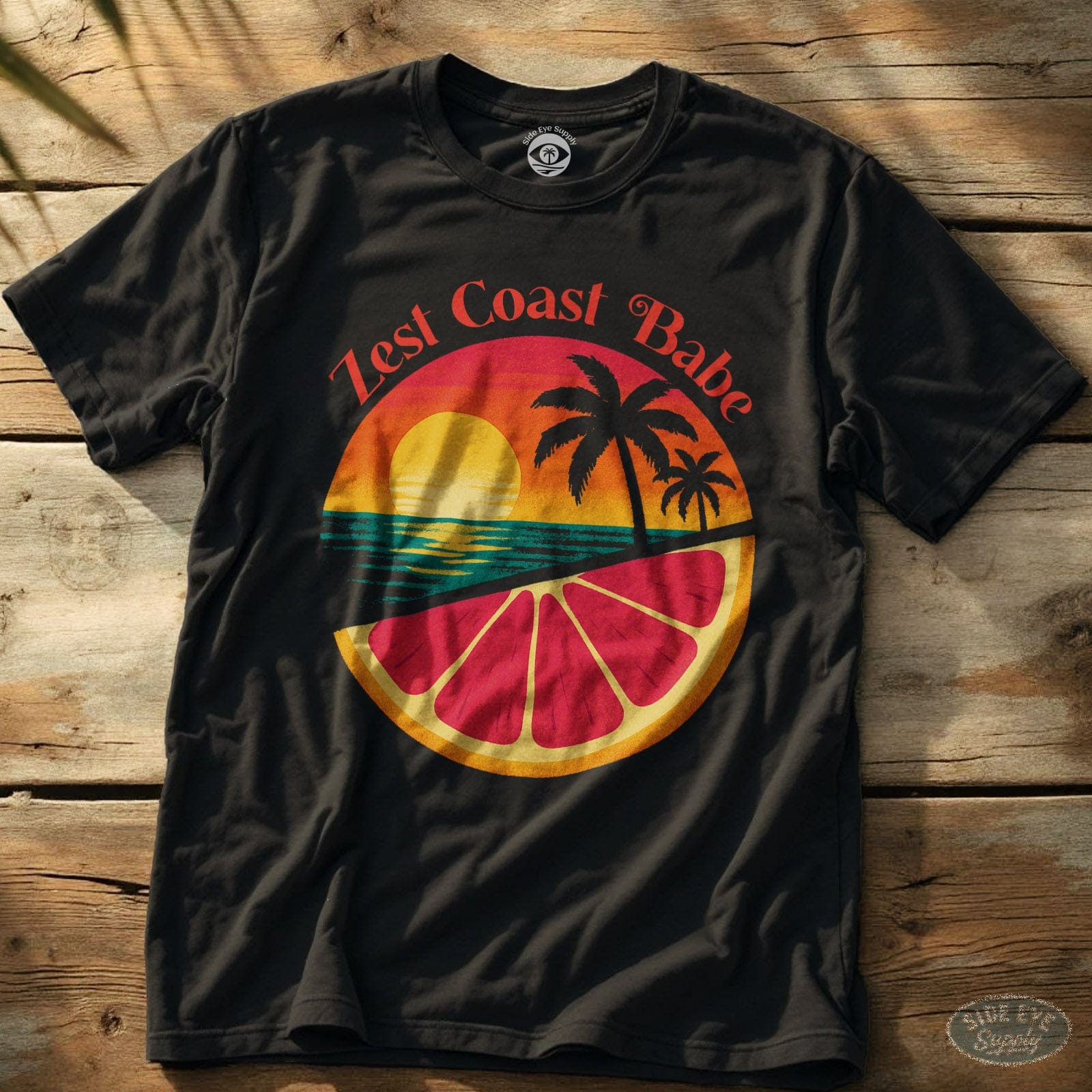 Zest Coast Babe Tee Black / S - by Side Eye Supply - Surf Beach Life Apparel