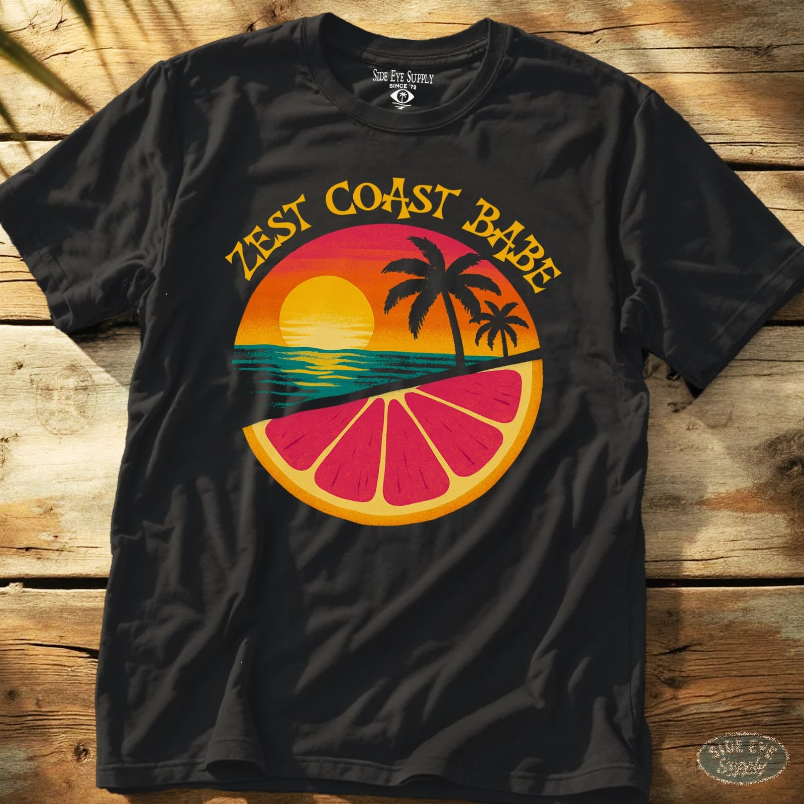 Zest Coast Babe Tee Black / S - by Side Eye Supply - Surf Beach Life Apparel